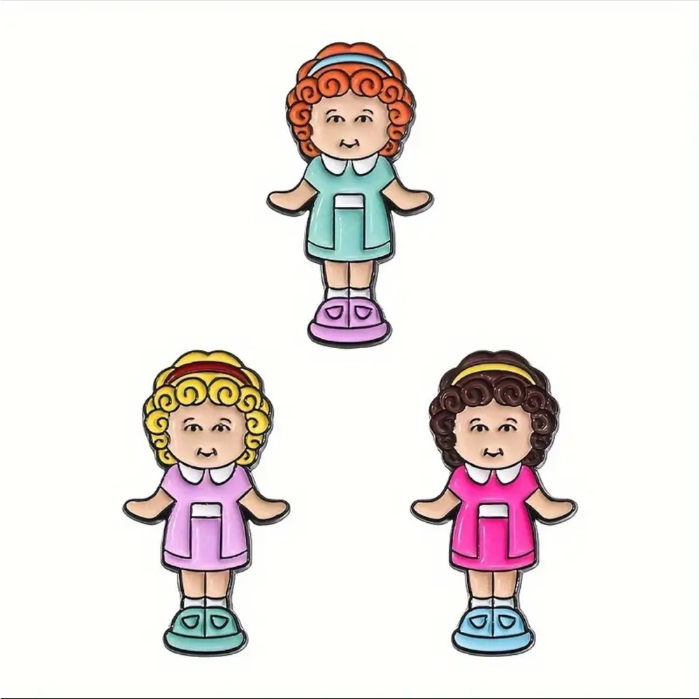 Polly Pocket Pin Set of 3, Polly Pocket Backpack Pins, Girls Backpack Pins